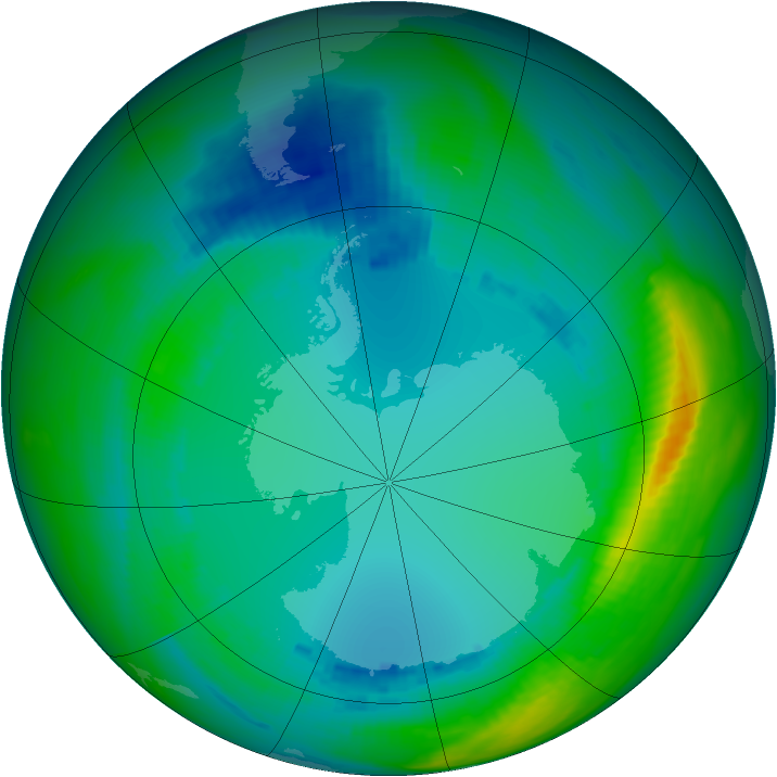 Ozone Map 1991-08-02